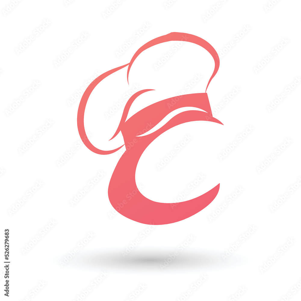 Chef Logo Design Consisting of the Letter C Chef Logo Design Consisting of the Letter C
