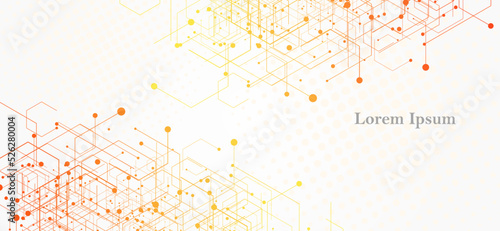 幾何学 抽象 オレンジ 黄色 科学 背景