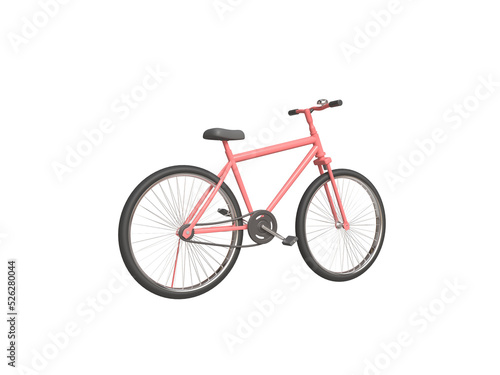 Bicycle icon Isolated 3d render Illustration