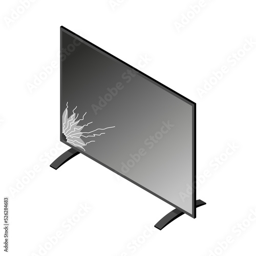 Isometric Broken Tv