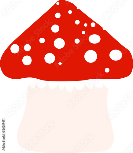 Сartoon fly agaric