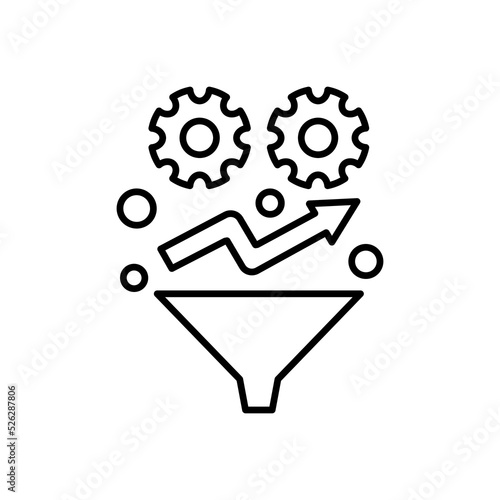 Conversion Rate icon in vector. Logotype