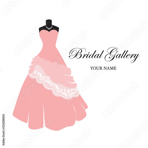 Dress Boutique Bridal Logo Illustration Vector Design