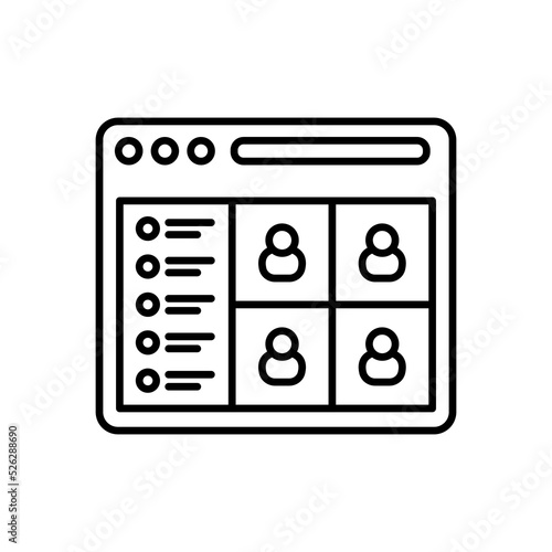 Video Conversation icon in vector. Logotype