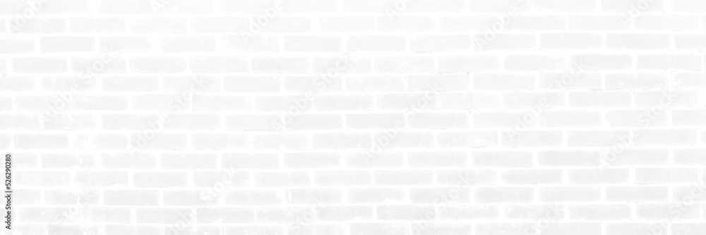 Fototapeta premium white brick wall may used as background