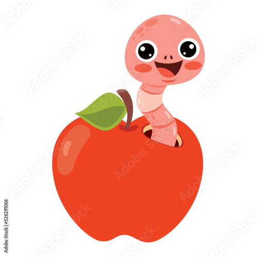 Cartoon Drawing Of A Worm