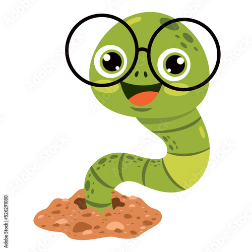 Cartoon Drawing Of A Worm