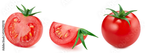 Tomato isolated on white background