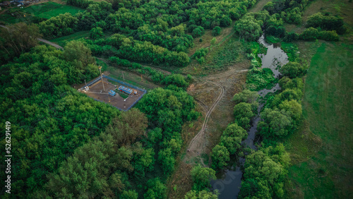 aerial photography of rural nature