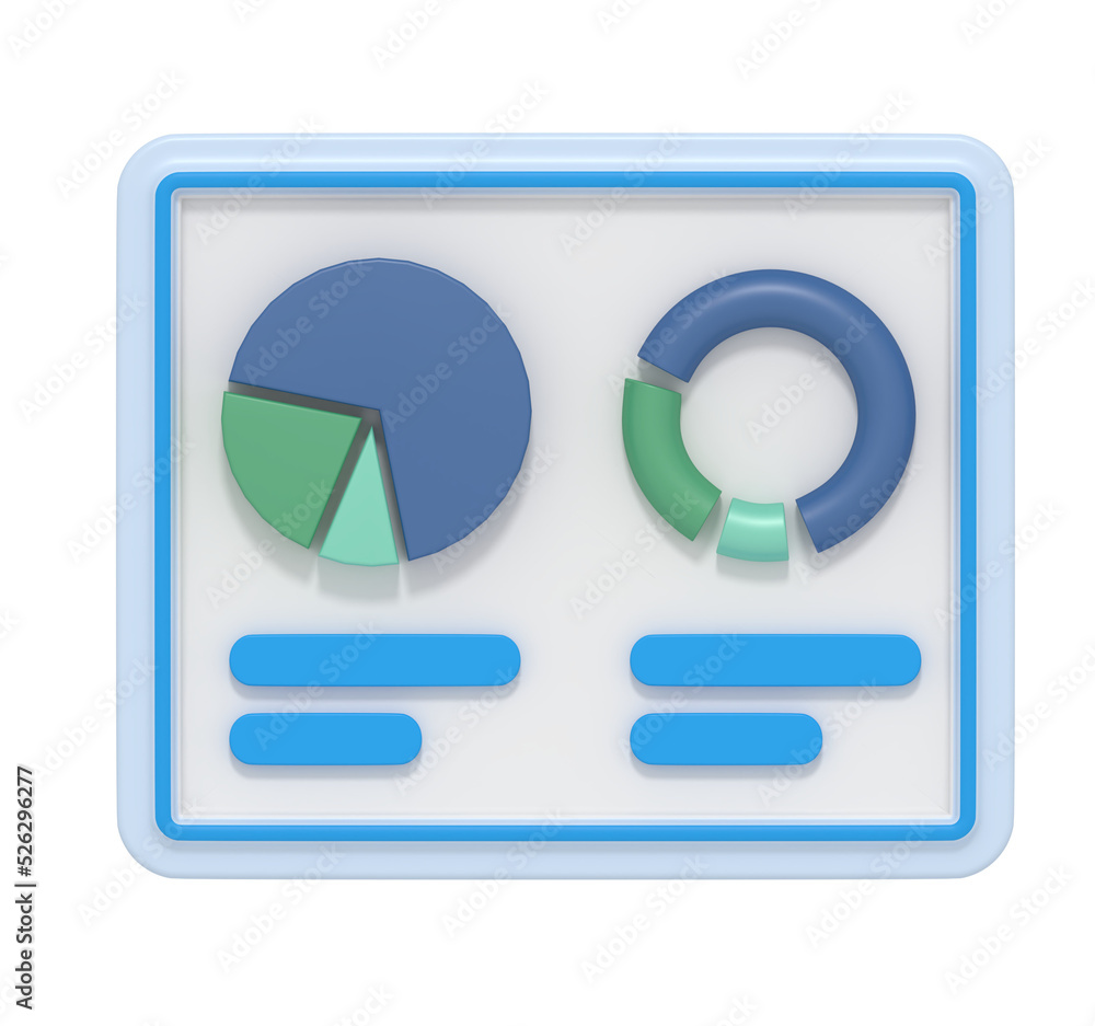 3d icon of digital Analysis Chart and data diagram 3d icon of digital Analysis Chart and data diagram