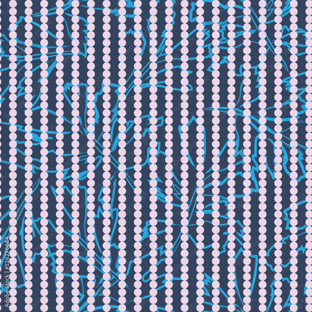 Floral Striped Seamless Pattern Design Floral Striped Seamless Pattern Design