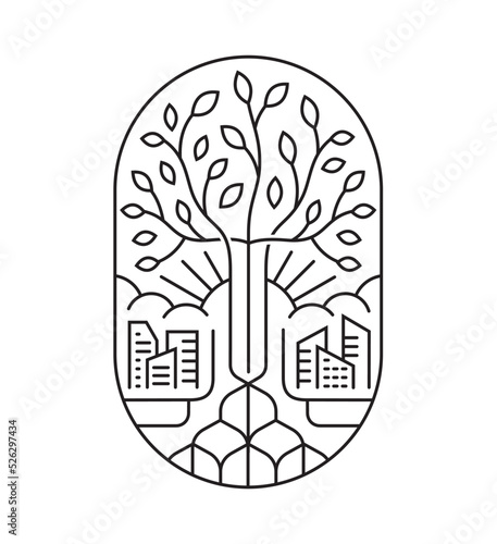 A tree in the city