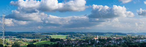 panorama of the city of Ebersberg