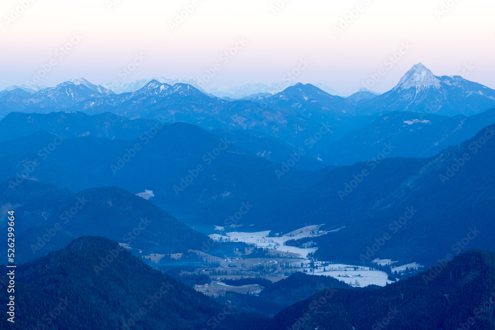 Fototapeta premium snowy landscape in the mountains