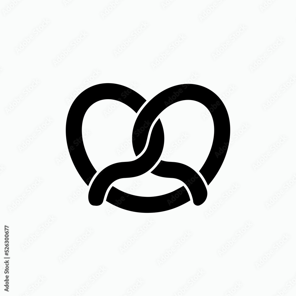 Pretzel Icon. Pastry Symbol - Vector. Pretzel Icon. Pastry Symbol - Vector.