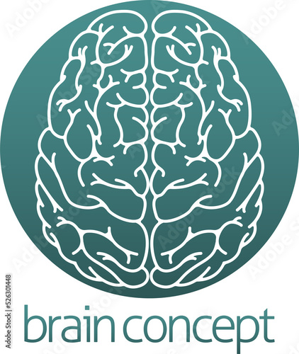 Abstract brain circle