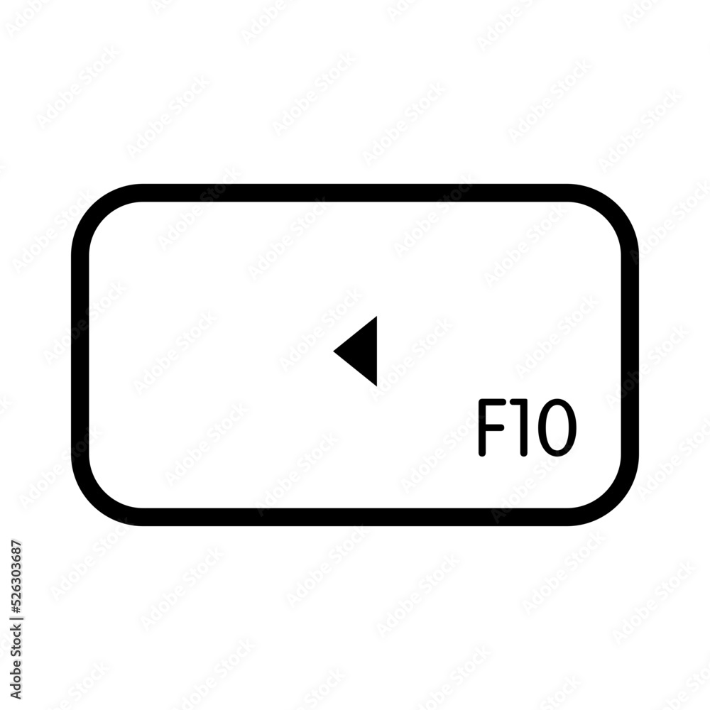 Keyboard F10 key Keyboard F10 key