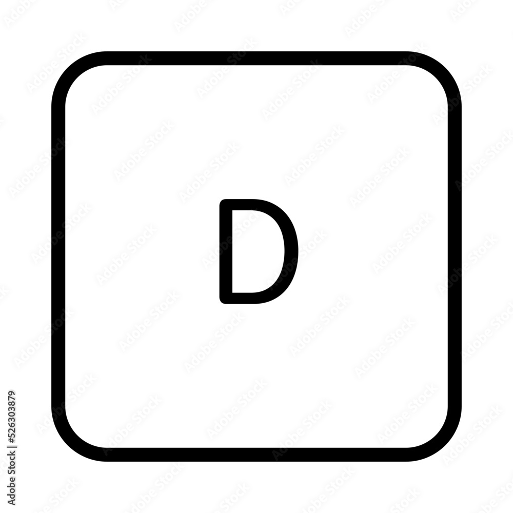 Keyboard D key Keyboard D key