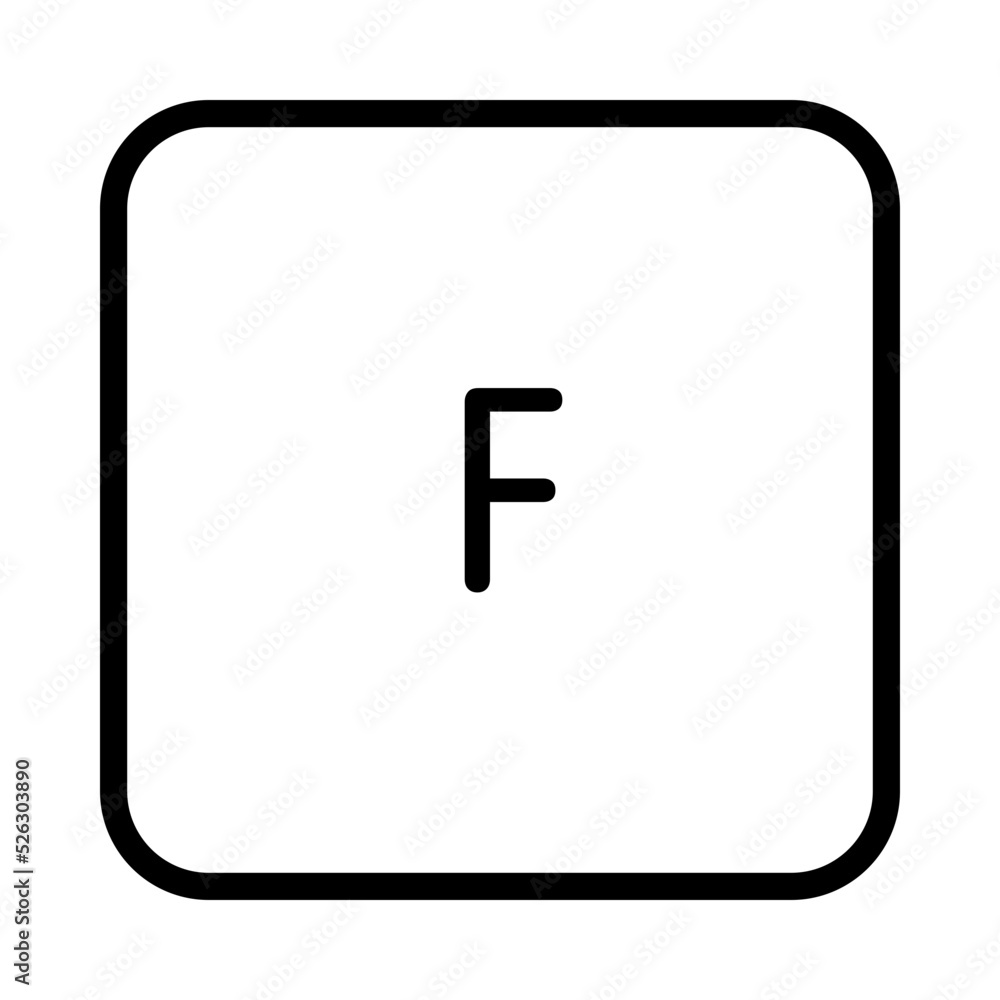 Keyboard F key Keyboard F key