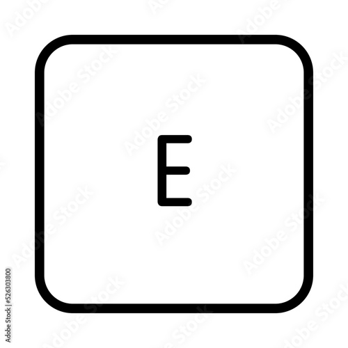 Keyboard E key