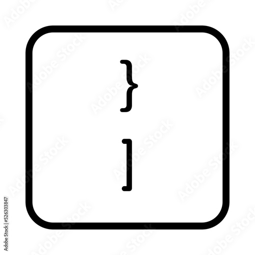 Keyboard } and ] key