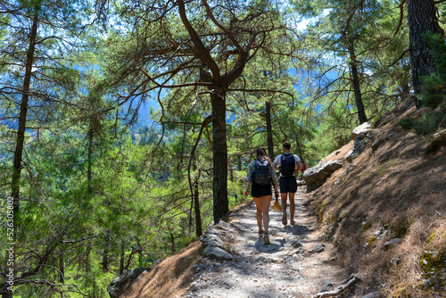 Wanderweg durch die Samaria-Schlucht in Kreta Griechenland