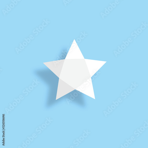 Fototapeta Naklejka Na Ścianę i Meble -  Vector symbols star isolated on blue background. Star icons. Twinkling stars. Vector EPS 10.