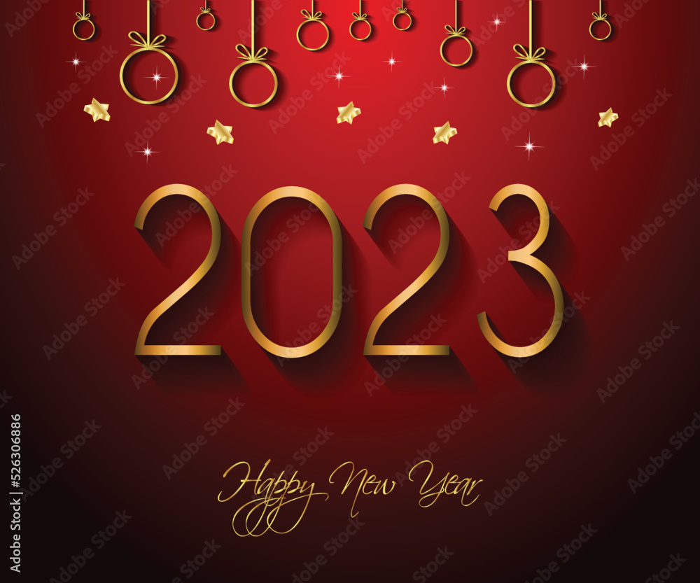 2023 Happy New Year background banner background for you seasonal invitations.
