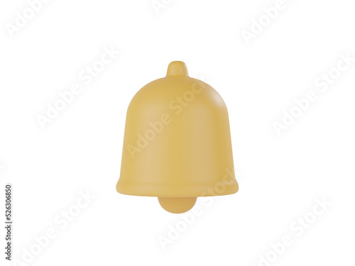 golden bell isolated on white