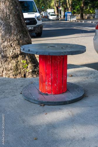 red table wood 