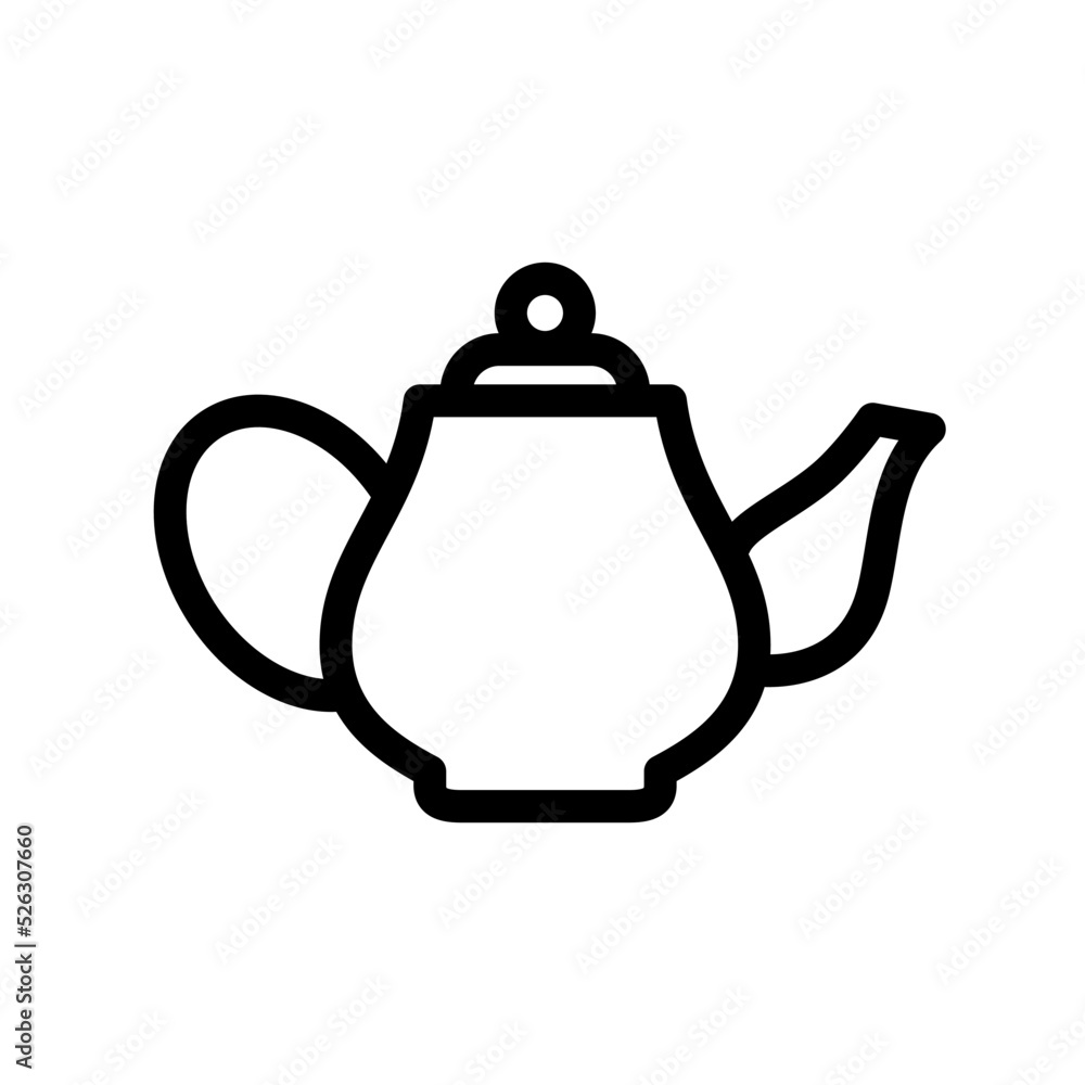 Obraz premium Tea pot icon template 
