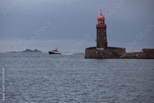 Alter Leuchtturm an der Geeste, Bremerhaven. 