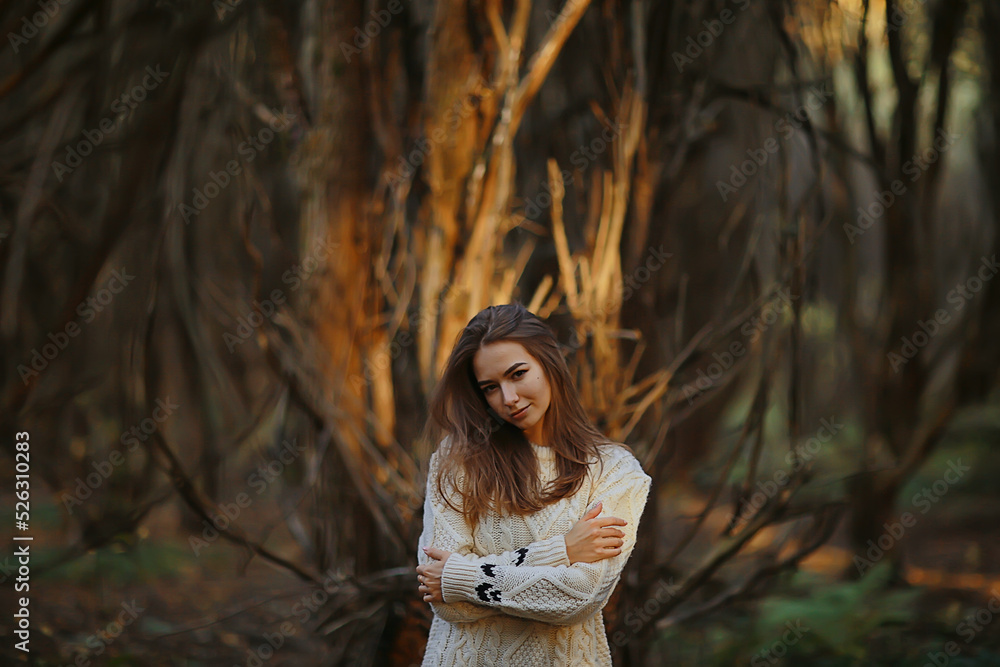 autumn park female walk, chill, lifestyle outdoor September style girl autumn park female walk, chill, lifestyle outdoor September style girl