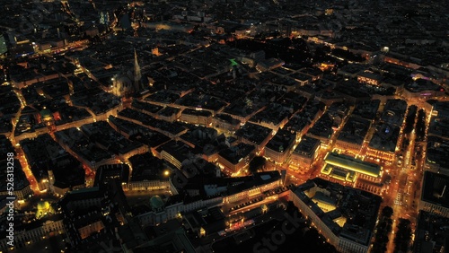 Photography Night Vienna from above.
