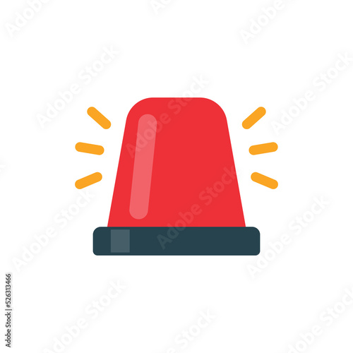 Fotografie Emergency siren icon. Hazard warning light, ambulance route alarm
