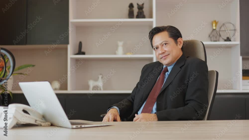 successful businessman executive smile and look at camera successful businessman executive smile and look at camera