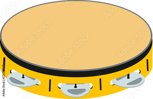 Musical instruments colorful flat design