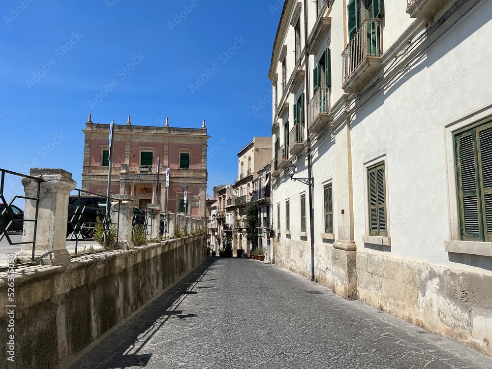 A street in Ortygia, historic part of Syracuse, Sicily