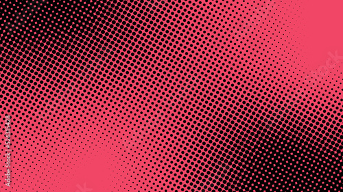 Abstract dotted halftone style on pink background