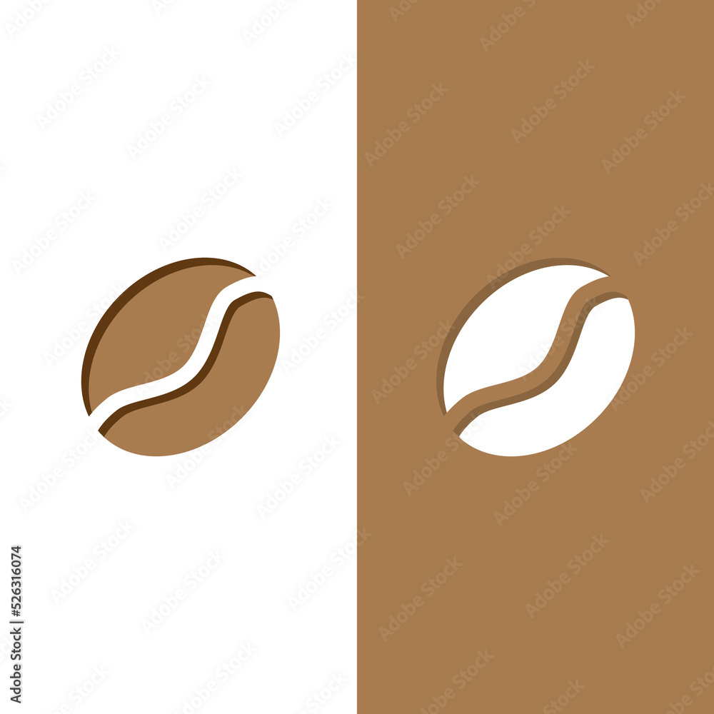 coffee bean icon vector
