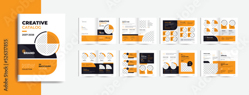 Product catalog design template for your business professional company furniture product visual catalog design brochure fully editable text and vector