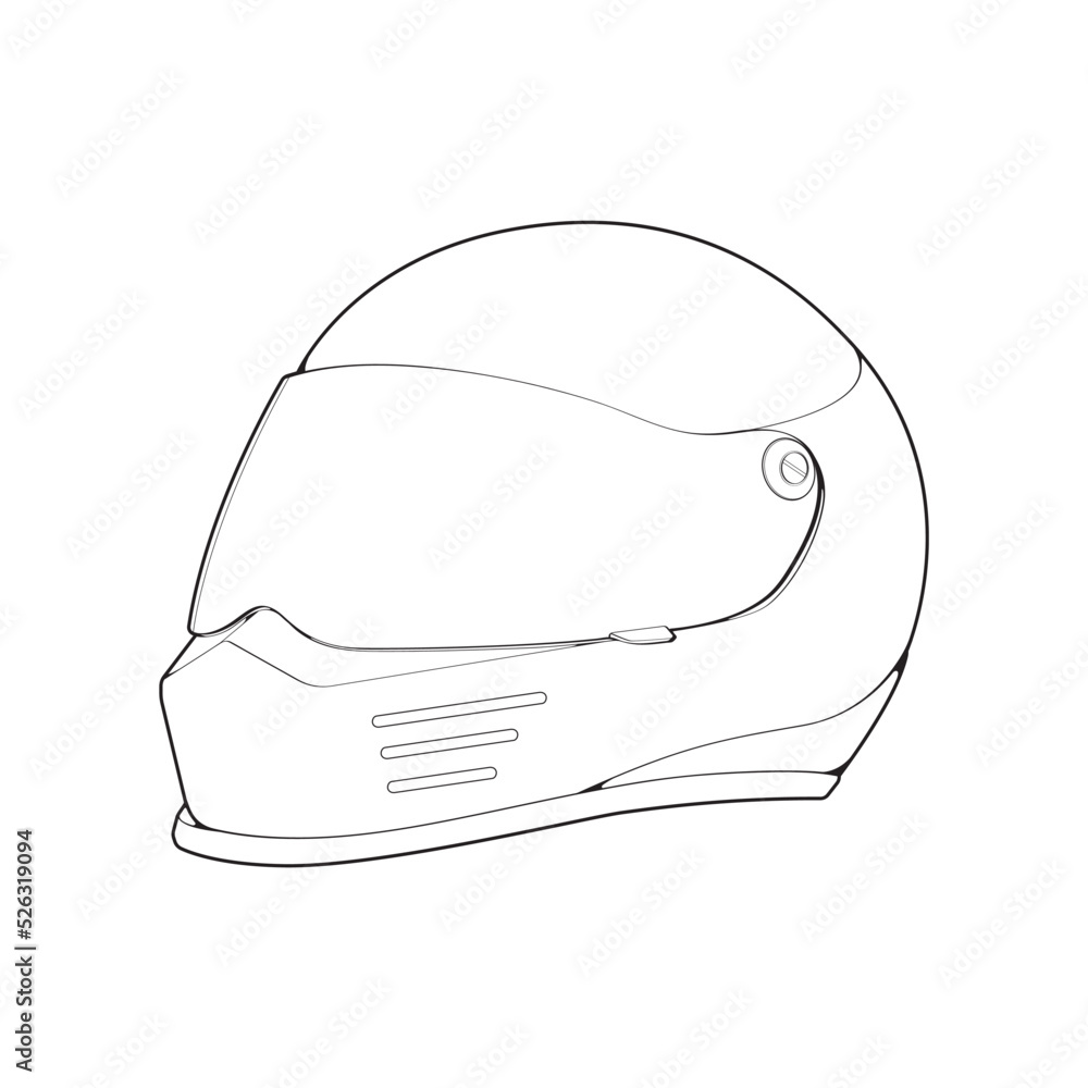 Template helmet full face, line Art helmet Vector Illustration, Line art vector, helmet Vector
Template helmet full face, line Art helmet Vector Illustration, Line art vector, helmet Vector