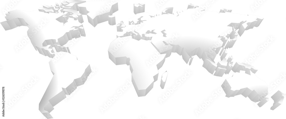 Fototapeta premium World 3d Map Digital Technology Background