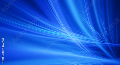 Abstract blue background with smooth curved lines and futuristic design. Rendered wallpaper