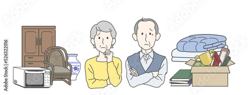 生前整理や不用品の処分に悩むシニア夫婦