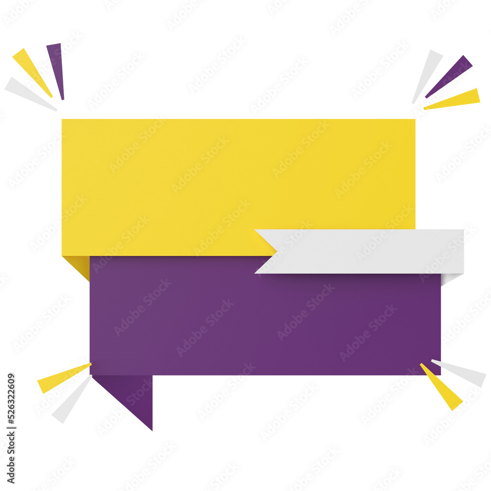 Sale banner decoration. Empty banner. 3D illustration. Sale banner decoration. Empty banner. 3D illustration.
