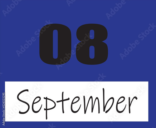 calendar september vector illustration image clipart 