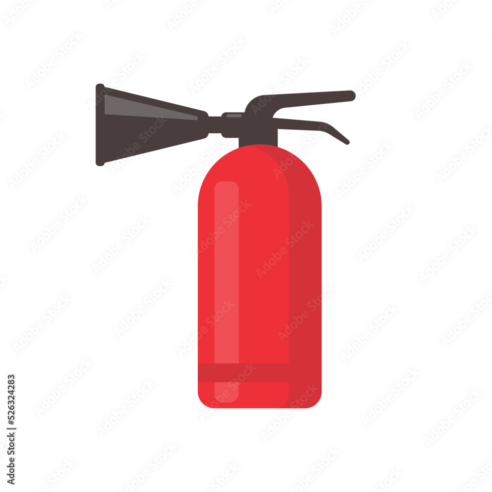 Obraz premium red fire extinguisher for suppressing fire in buildings