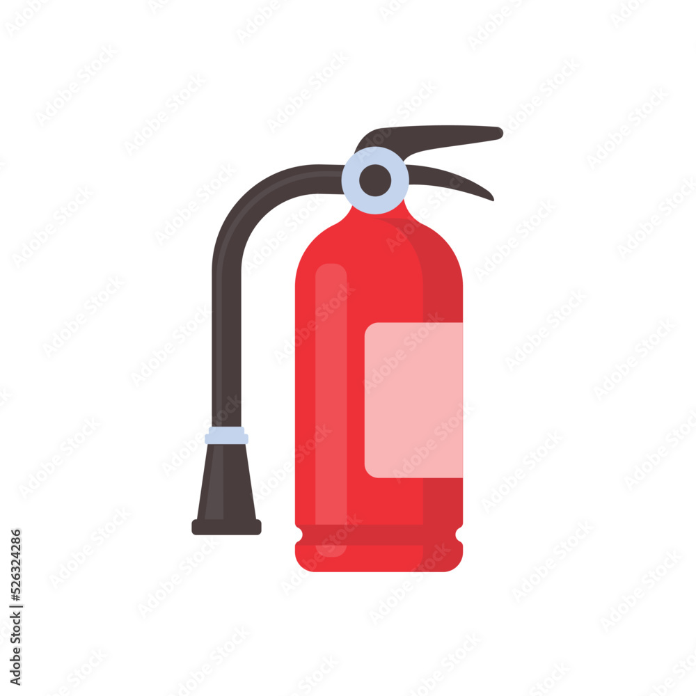 Obraz premium red fire extinguisher for suppressing fire in buildings