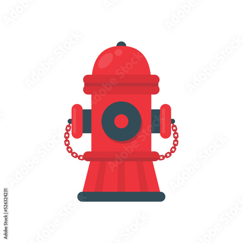 Fire hose icon. Red water pipes are used to extinguish fires.